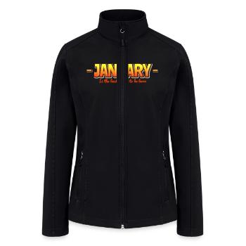 JANUARY - Women’s Soft Shell Jacket - black - Front