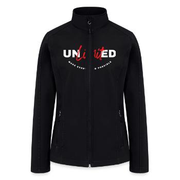 Unlimited,make everything possible - Women’s Soft Shell Jacket - black - Front