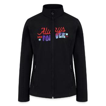 Motivational quotes - Women’s Soft Shell Jacket - black - Front