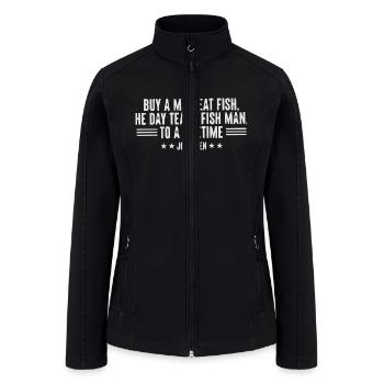 Funny Anti Biden - Women’s Soft Shell Jacket - black - Front