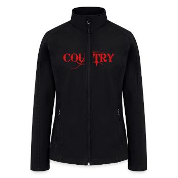 Country - Women’s Soft Shell Jacket - black - Front