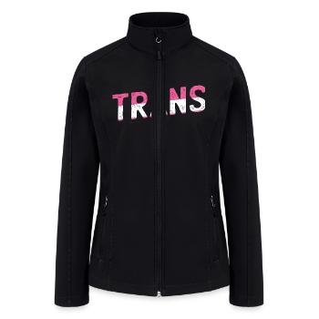 Trans - Women’s Soft Shell Jacket - black - Front