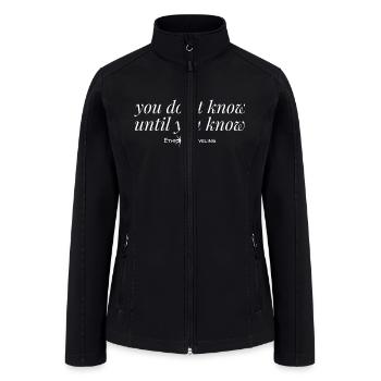 Ethical Traveling. Tourist Travel Quote - Women’s Soft Shell Jacket - black - Front