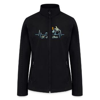 Augustine Florida Souvenir Spring Break - Women’s Soft Shell Jacket - black - Front