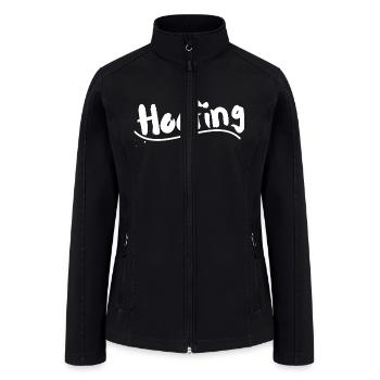 Hoofing. An awesome witty design. - Women’s Soft Shell Jacket - black - Front