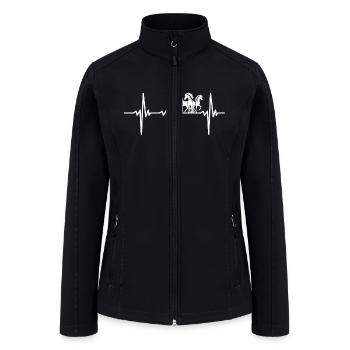 Heartbeat For Proud Equestrian Herd - Women’s Soft Shell Jacket - black - Front
