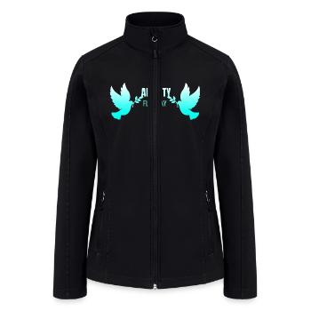 fly away anxiety - Women’s Soft Shell Jacket - black - Front
