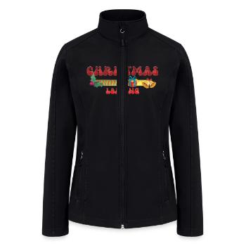 christmas loading - Women’s Soft Shell Jacket - black - Front