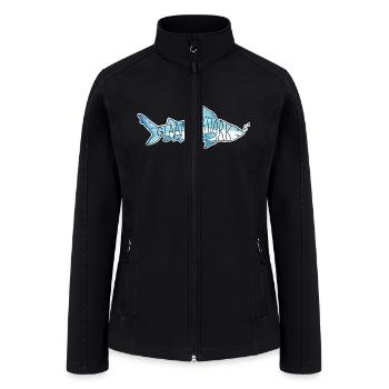 Glass Shark - Women’s Soft Shell Jacket - black - Front