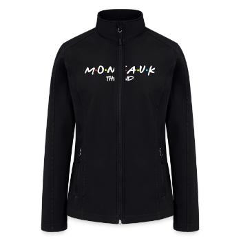 Montauk New York - Women’s Soft Shell Jacket - black - Front