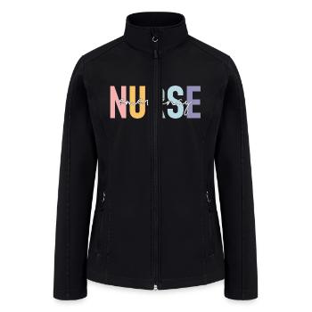 Nurse Emergency - Women’s Soft Shell Jacket - black - Front