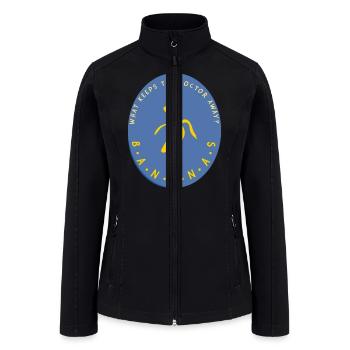 Bananas keep the doctor away - Women’s Soft Shell Jacket - black - Front