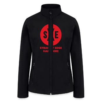 SXE Straight Edge Hardcore - Women’s Soft Shell Jacket - black - Front