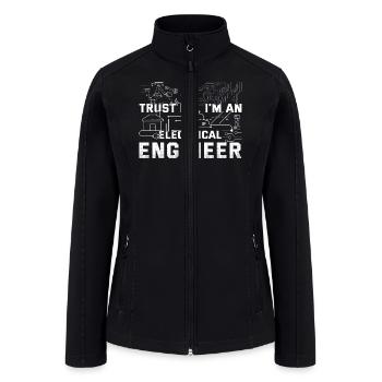 Electrical Engineer T shirt Design - Women’s Soft Shell Jacket - black - Front