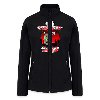Zombie "I survived 2022" Apocalypse - Women’s Soft Shell Jacket - black - Front