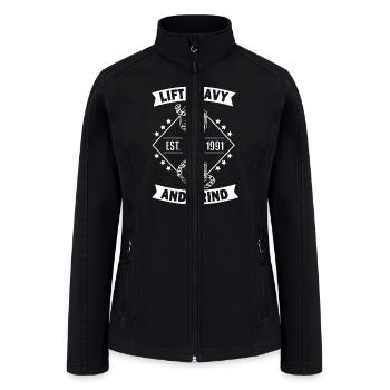 Fitness Motivation Weightlifting - Women’s Soft Shell Jacket - black - Front