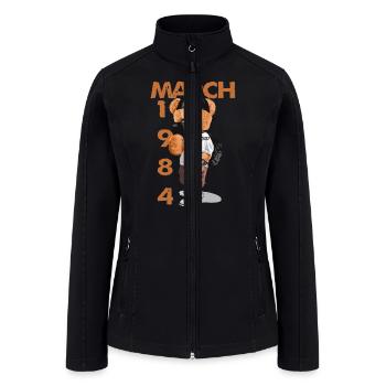 1984 MARCH BORN IN - Women’s Soft Shell Jacket - black - Front