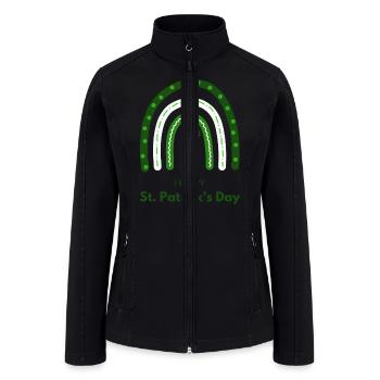 St Patricks Day | Saint Patricks Day - Women’s Soft Shell Jacket - black - Front