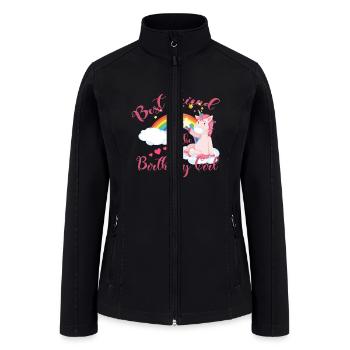 FAMILY - best friend - Women’s Soft Shell Jacket - black - Front