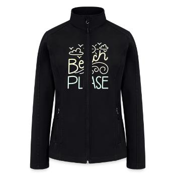Beach Please - Women’s Soft Shell Jacket - black - Front