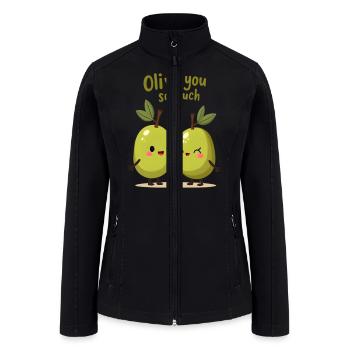 Love is an Olive - Women’s Soft Shell Jacket - black - Front