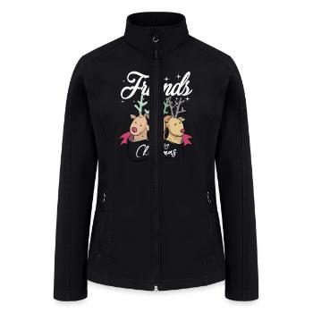 Best Friends Christmas - Women’s Soft Shell Jacket - black - Front