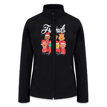 Best Friends Christmas - Women’s Soft Shell Jacket - black - Front