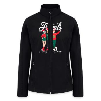 Best Friends Christmas - Women’s Soft Shell Jacket - black - Front