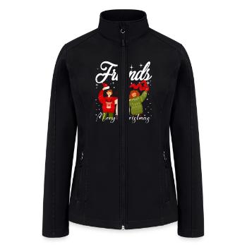 Best Friends Christmas - Women’s Soft Shell Jacket - black - Front