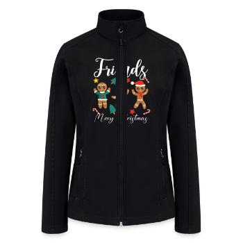 Best Friends Christmas - Women’s Soft Shell Jacket - black - Front