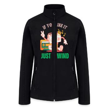 If You Like it? Just Rewind - Women’s Soft Shell Jacket - black - Front