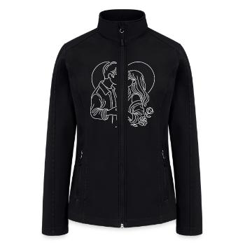 LOVE YOU - Women’s Soft Shell Jacket - black - Front