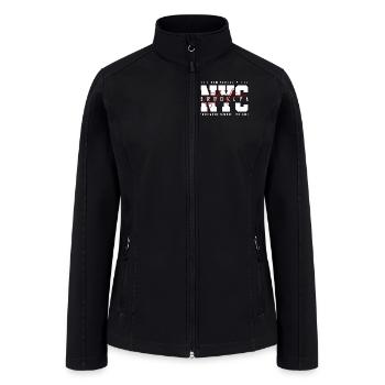 Brooklyn NYC - Women’s Soft Shell Jacket - black - Front