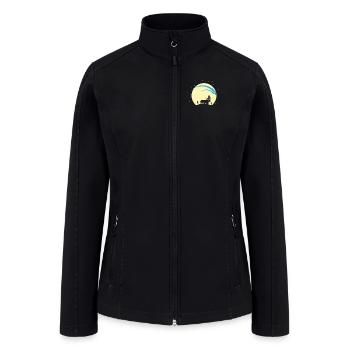 Falling Stars in the Night Sky - Women’s Soft Shell Jacket - black - Front