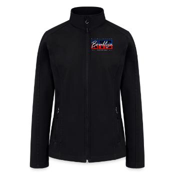 NYC Brooklyn Streetwear - Women’s Soft Shell Jacket - black - Front
