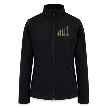 Tallest Skyscrapers Cloud Towers Mega Buildings - Women’s Soft Shell Jacket - black - Front