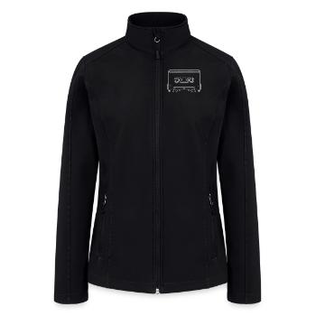 Retro Cassette Tape – Vintage Vibes - Women’s Soft Shell Jacket - black - Front