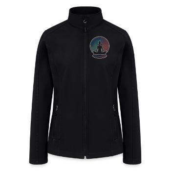 Zen Meditation Ripples - Women’s Soft Shell Jacket - black - Front
