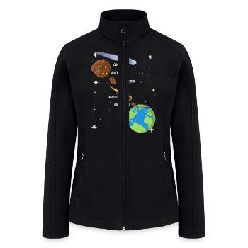 Difference Space Objects Comet Meteorite Meteor - Women’s Soft Shell Jacket - black - Front