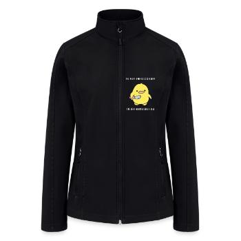 Left-brained, right-brained, no-brained. - Women’s Soft Shell Jacket - black - Front