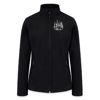 Liberty & NYC Skyline - Women’s Soft Shell Jacket - black - Front