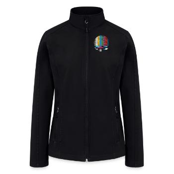 Retro Screen Vibes - Women’s Soft Shell Jacket - black - Front
