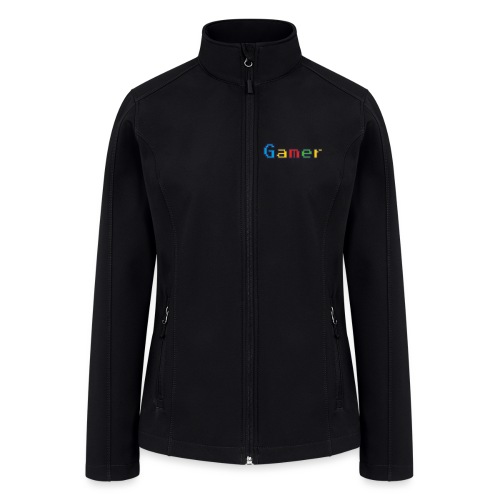 Gamer Retro Pixel Color Font For Video Game Gifts - Women’s Soft Shell Jacket
