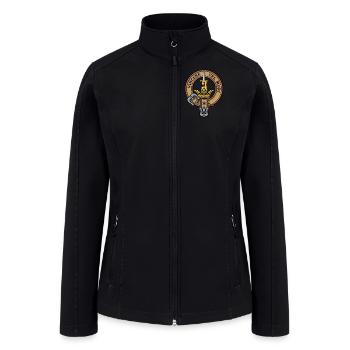 Clan MacDowall Crest - Women’s Soft Shell Jacket - black - Front
