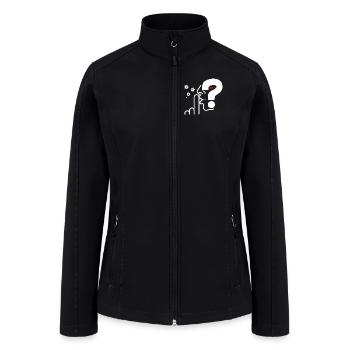 Think in Silence, Surprise Awaits - Women’s Soft Shell Jacket - black - Front