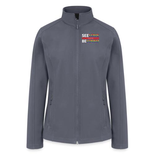 See Love, Be Loved at FUMCSD (white letters) - Women’s Soft Shell Jacket