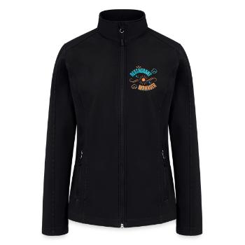 Funny Restaurant Manager Quote World Best Dad Mom - Women’s Soft Shell Jacket - black - Front