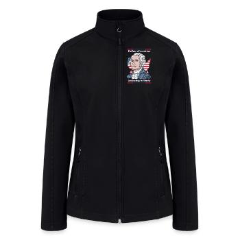 George Washington Tribute - Women’s Soft Shell Jacket - black - Front