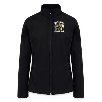 Dibs On The Super Hot 911 Dispatcher Couples - Women’s Soft Shell Jacket - black - Front