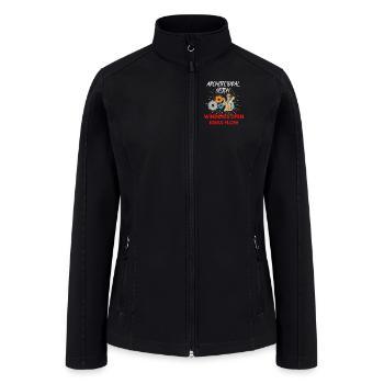 FUNNY ARCHITECTURAL VISION WINDOWS OPEN IDEAS FLOW - Women’s Soft Shell Jacket - black - Front